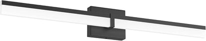 Tipace Black Modern 31.5 inch Bathroom Lights Over Mirror Vanity Lighting Wall Mounted Black Modern Vanity Light Fixtures 5500K