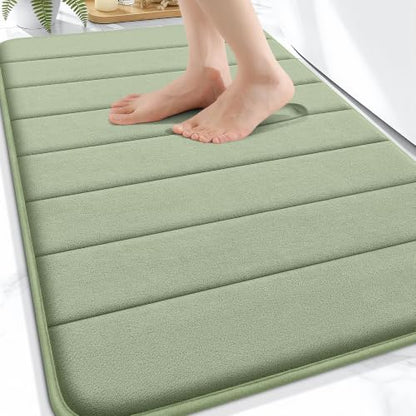 OLANLY Memory Foam Bath Mat 30x20, Super Soft and Absorbent Bathroom Rugs