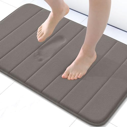 Buganda Memory Foam Bath Mat 30 x 20, Ultra Soft Absorbent Bathroom Rugs