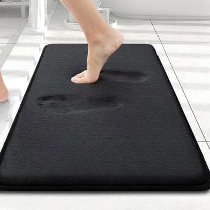 Smiry Memory Foam Bath Mat 24x16, Extra Soft and Absorbent Bathroom Rugs