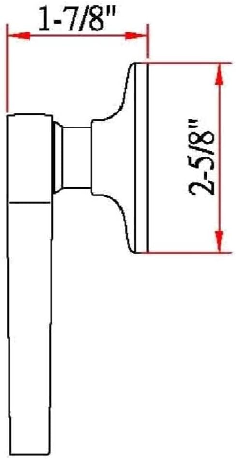Design House Scroll One-Sided Non-Turning Dummy Door Lever, Polished Brass, Decorative Interior Door Handle for Closet, Pantry, and French Doors, Reversible Surface Mount Hardware, 775338 | Surface, Traditional, Brass, Hardware, 775338