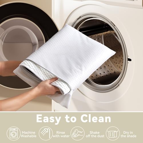 Triohero Bathroom Rugs Non Slip Washable, Super Absorbent Thin Bath Mat Quick Dry Low Pile Bathroom Rug, White 24"x36"