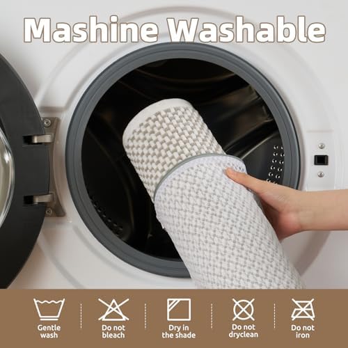 PADOOR-Bath Mat-Super Absorbent Chenille Bathroom Mats-Rubber Backed Bath Mats for Bathroom Non Slip, Easy Clean Bathroom Rugs Front of Bathtub,Shower Room,Sink-20×32, Beige&Cream