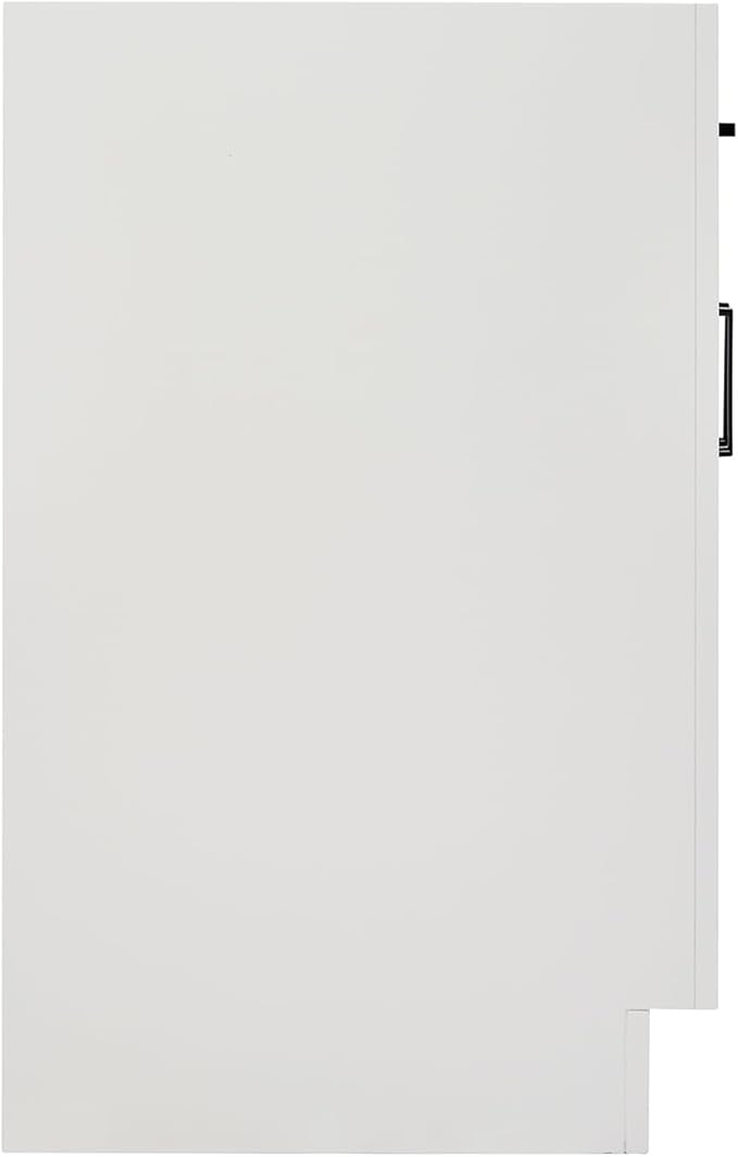 ARIEL Hepburn 66-inch Bathroom Vanity Base Cabinet,Solid Wood, 4 Soft Closing Doors, 6 Dovetail Drawers, White