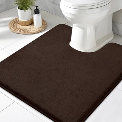 Smiry Memory Foam Toilet Rugs 20x20, Extra Soft Absorbent Bathroom Rugs