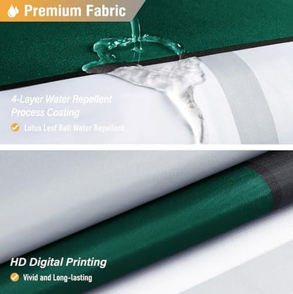BTTN Emerald Green Modern Geometric Waterproof Shower Curtain Set, 72 x 72
