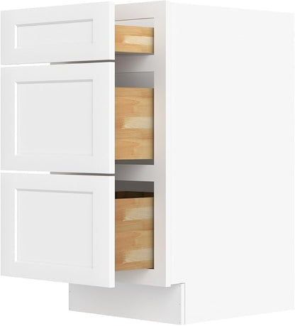 Furinno Shaker Bath Vanity Cabinet Without Top, Ready to Assemble, 21 D x 18 W x 34.5 H, White