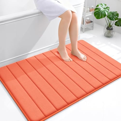 OLANLY Memory Foam Large Bath Mat 44x32, Super Soft Absorbent Bathroom Rugs