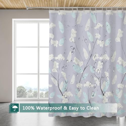 Shower Curtain Liner, 100% Waterproof Peva Shower Curtains with 3 Duty Heavy Bottom Magnets and 12 Rust Proof Grommets, 72x72 Weighted Shower Liner for Shower Stall, Bathtubs