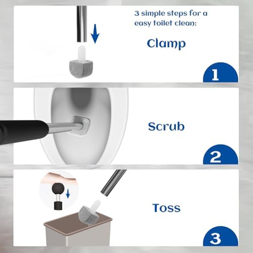 Pumice Stone Toilet Bowl Cleaner – 10 Refills for Hard Water & Rust Stains