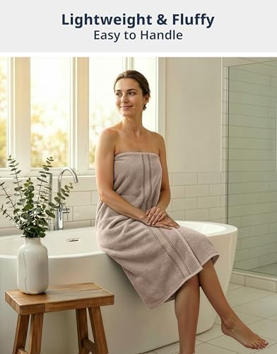 LANE LINEN Large Bath Sheets Oversized Soft Absorbent 4 Pack - Platinum