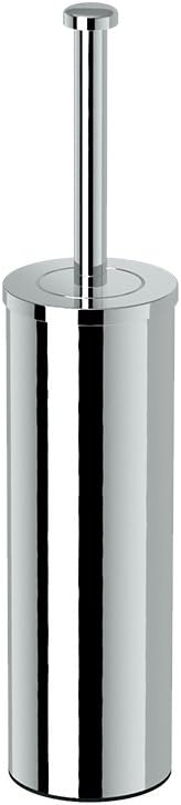 Gatco 1481 Latitude II Slender Toilet Brush Holder, Freestanding Bathroom Toilet Brush Set, Chrome