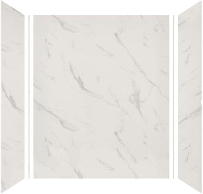Transolid EWK603272-41 Expressions 3-Panel Shower Wall Kit, 32-in L x 60-in W x 72-in H, Bianca