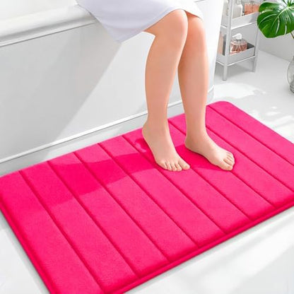 OLANLY Memory Foam Large Bath Mat 40x24, Super Soft Absorbent Bathroom Rugs