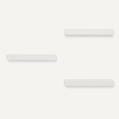Amazon Basics Wood Floating Wall Shelves, 3-Pack, White, 15.8" x 5" x 1.8"