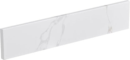 21 in. W x 4 in. H Sidesplash in Golden Calacatta, 21 Inch Universal Bathroom Vanity Sidesplashes, Quartz Side Splash for Bathroom Vanity Sink Top