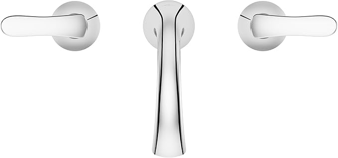 Pfister Weller Bathroom Sink Faucet, 8-Inch Widespread, 2-Handle, 3-Hole, Polished Chrome Finish, LG49WR0C