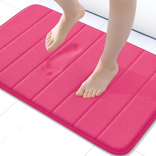 Buganda Memory Foam Bath Mat 24 x 16, Ultra Soft Absorbent Bathroom Rugs