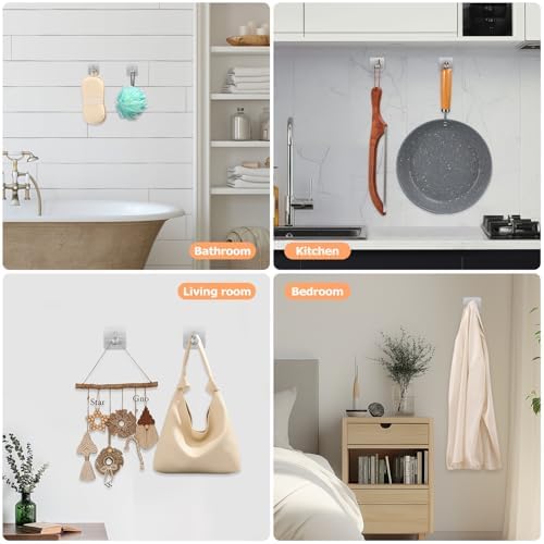 4 Piece Silver Bathroom Hardware Set, Stainless Steel Wall Mounted Towel Hooks, Ring & Oversized Toilet Paper Holder with Shelf, Modern Home Accessories for Bathroom, Washroom, Kitchens and RVs