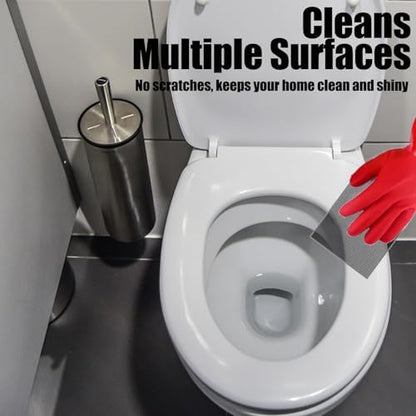 2026 New Upgrade Toilet Cleaning Screens Toilet Cleaner Hard Water 5.5 x 4 Inch Flexible Scrubbing Pads Remove Calcium Deposits Carbon Rust for Toilet Kitchen