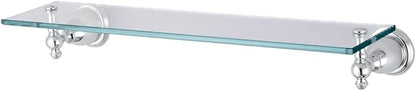 Kingston Brass BA7979C English Vintage Glass Shelf , Polished Chrome,20-1/2"