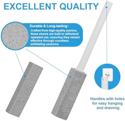 16 Packs Pumice Stone Toilet Bowl Cleaner, Pumice Stone for Cleaning, Powerfully Cleans Hard Water Rings, for Cleaning Toilets, Bathtubs, Grills, Swimming Pools, Sinks