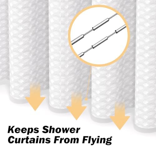 23 PCS White Bathroom Accessories Set丨Shower Curtain Bathroom Accessory