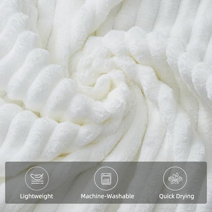 2 Piece Bath Sheets, 40"x80" Microfiber Bath Towels, White