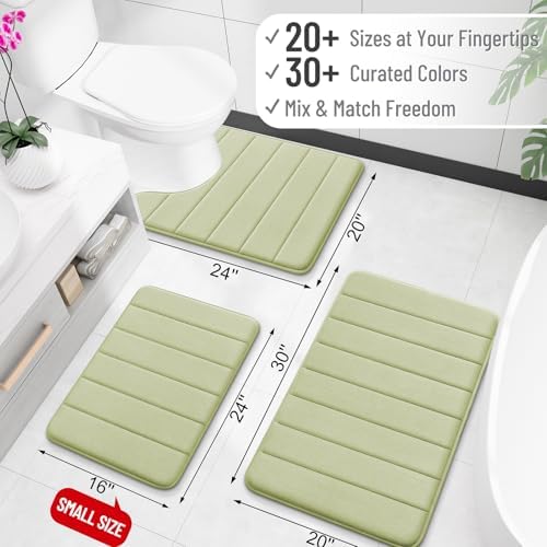 OLANLY Memory Foam Bath Mat 36x24, Super Soft and Absorbent Bathroom Rugs