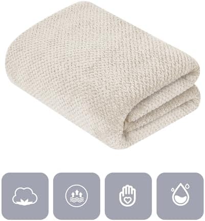 Extra Large Bath Towel Set of 2 (35"x70"),Oversized Bath Sheet Super Soft Highly Absorbent Jumbo Bathroom Towel Set Microfibers Quick Dry Shower Towel for Hotel,Bathroom,Guest,Spa,Gym (2PCS Khaki)