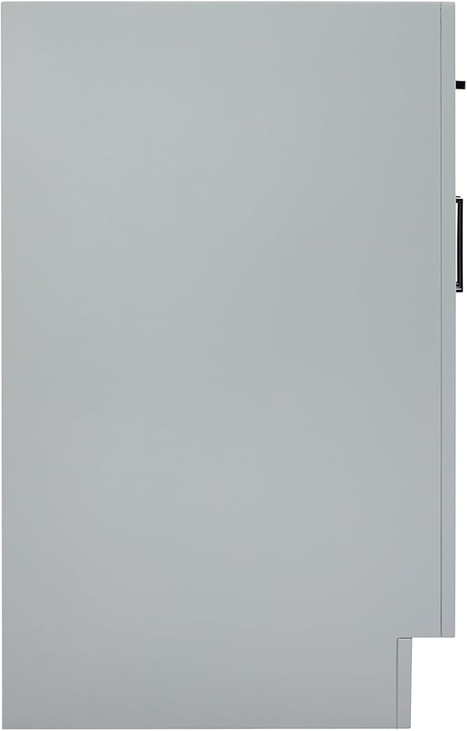 ARIEL Hepburn 66-inch Bathroom Vanity Base Cabinet,Solid Wood, 4 Soft Closing Doors, 6 Dovetail Drawers, Grey