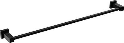 Delta Faucet Velum 24-Inch Single Towel Bar, Black Bathroom Towel Holder, Wall Mounted Towel Rack, Towel Hanger, Matte Black IAO20824-BL