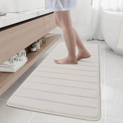 Buganda Memory Foam Bath Mat 59 x 20, Ultra Soft Absorbent Bathroom Rugs