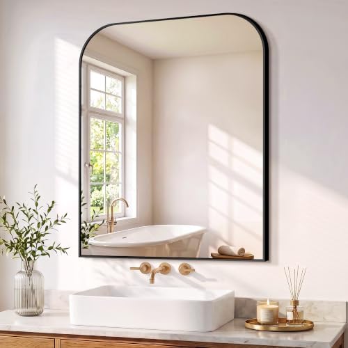 Bathroom Black Vanity Mirror for Over Sink, 36" x 30"
