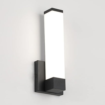 Dimmable Wall Lights for Bedroom Modern Black Indoor LED Hallway Sconces Corner Light 12" Inch Height 12W 4000K Bedside Stair Sconces Wall Lighting Lamps 110V AC.