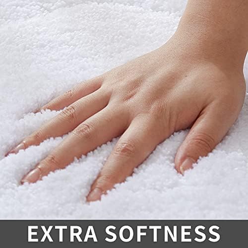 COSY HOMEER Non-Slip Bath Mat Extra Thick Absorbent Plush Washable