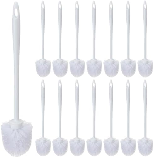 Tioncy 15 Pcs 14.2 Inch Toilet Brushes for Bathroom Bowl Scrubber