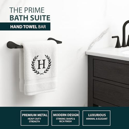 Mega Handles Bathroom Accessory Set Matte Black - 4-Piece, Towel Bar, Hooks
