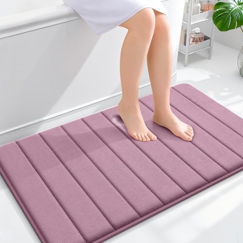 OLANLY Memory Foam Large Bath Mat 40x24, Super Soft Absorbent Bathroom Rugs