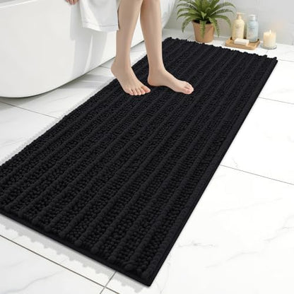 Arotive Bathroom Rugs Mat 47x20, Soft Absorbent Chenille Shaggy Bath Mat
