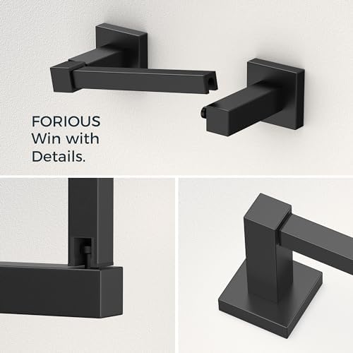 FORIOUS Toilet Paper Holder and Towel Ring Set, Bathroom Accessories Set