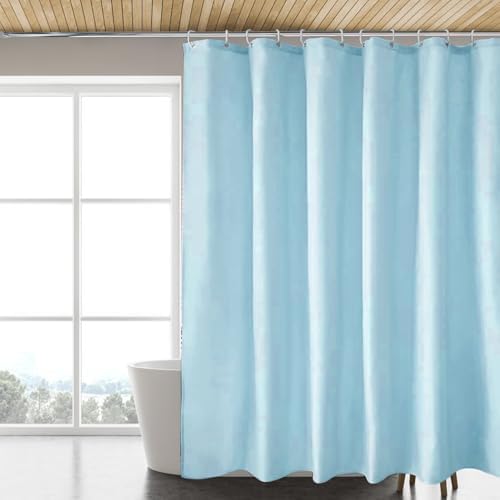 LLSCL Fabric Shower Curtain Liner with Magnets, Waterproof Hotel Quality, 72 x 72 Machine Washable