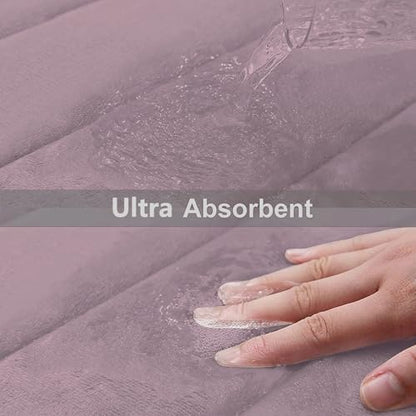 Buganda Memory Foam Bath Mat 30 x 20, Ultra Soft Absorbent Bathroom Rugs
