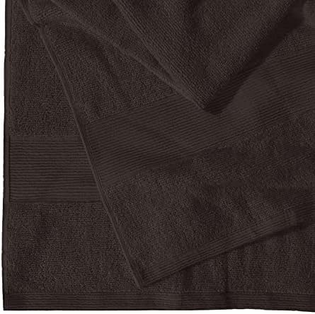 Belizzi Home Premium Cotton Oversized 2 Pack Bath Sheet 35x70-100% Pure Cotton - Ideal for Everyday use - Ultra Soft & Highly Absorbent - Machine Washable - Chocolate Brown