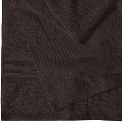 Belizzi Home Premium Cotton Oversized 2 Pack Bath Sheet 35x70-100% Pure Cotton - Ideal for Everyday use - Ultra Soft & Highly Absorbent - Machine Washable - Chocolate Brown