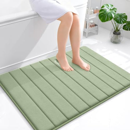 OLANLY Memory Foam Large Bath Mat 40x32, Super Soft Absorbent Bathroom Rugs