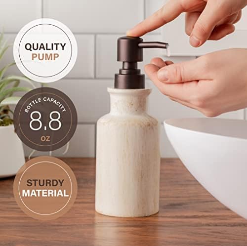 Creative Scents Rustic Luxe Beige 4 Piece Bathroom Accessories Set