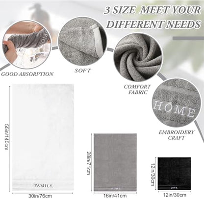 Hahafelt Decorative Bathroom Towel Set, Neutral