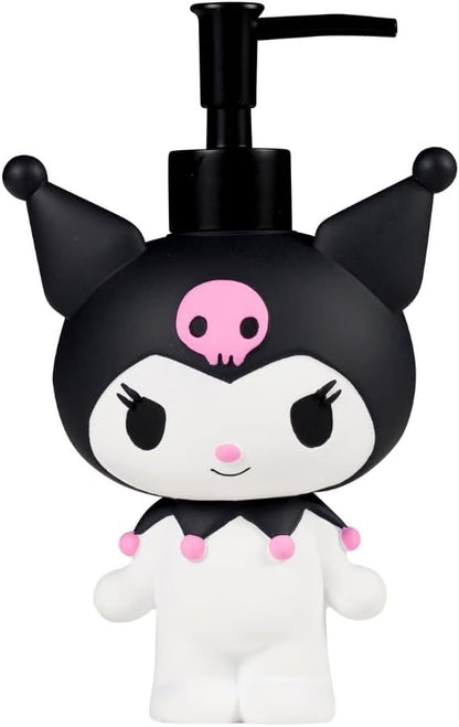 Sanrio Kuromi Soap/Lotion/Hand Sanitizer Resin Pump Dispenser, 13 Ounces, (Officially Licensed Product) by Franco