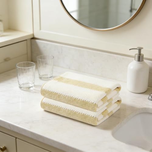 2-Pack Microfiber Bath Towels (27x54 Inches) - Ultra Soft & Quick Dry, 3X Absorbency, Lightweight for Gym, Yoga, Travel & Spa - Perfect for Home, Fitness & Post-Workout